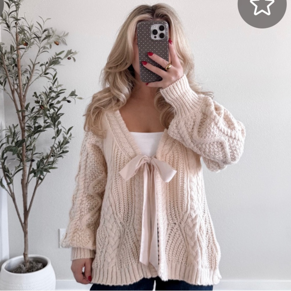 Champagne Knit Reversible Sweater